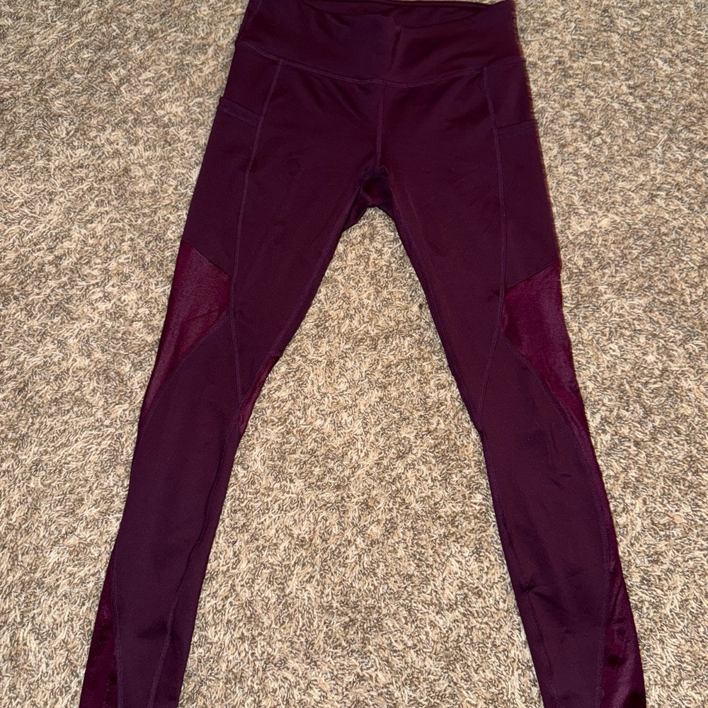 Woman’s Fabletics Burgundy Leggings